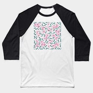 Greyhound friends watercolour pattern Baseball T-Shirt